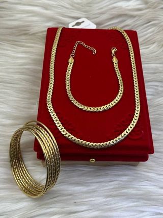Conjunto Radko Acero Inoxidable Collar y Pulsera