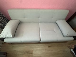 Sofá Cama Gris Tela