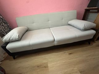 Sofá Cama Gris Tela