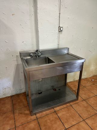 Fregadero industrial acero inoxidable