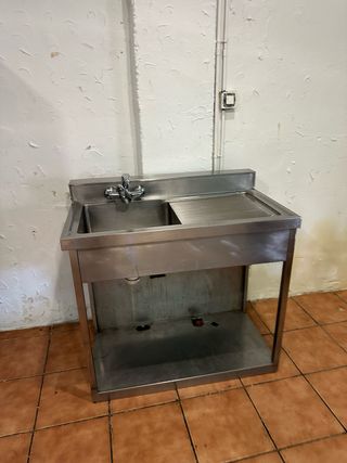 Fregadero industrial acero inoxidable