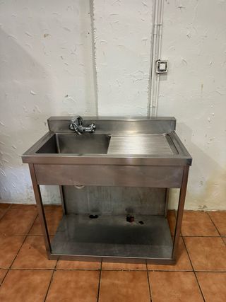 Fregadero industrial acero inoxidable