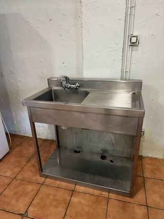 Fregadero industrial acero inoxidable