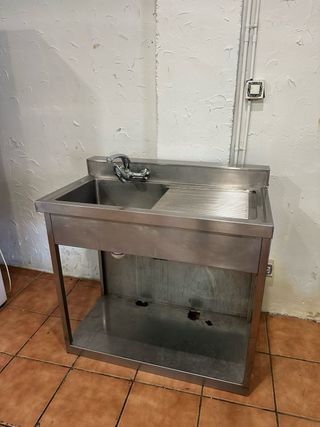 Fregadero industrial acero inoxidable