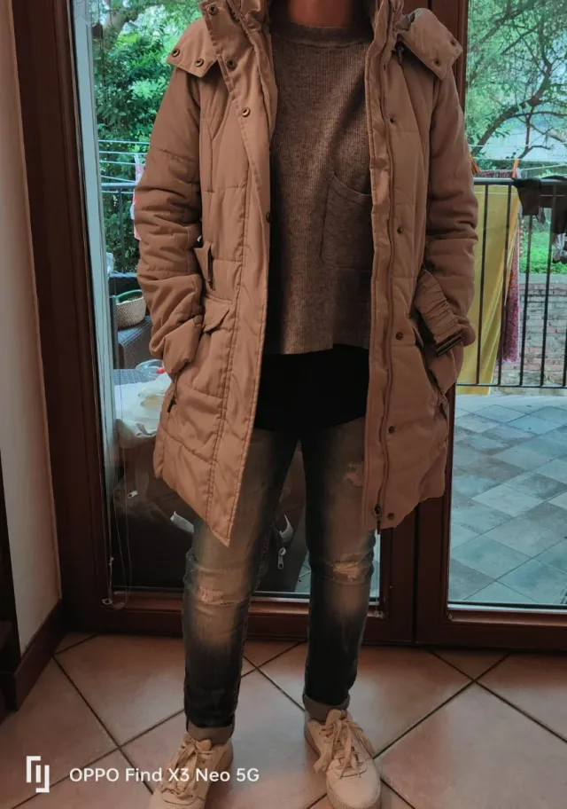 Giaccone donna beige