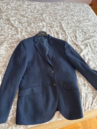 Chaqueta de vestir azul