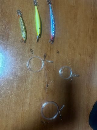 Bajo para pesca calamar al currican