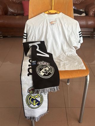 Camiseta Adidas y bufanda Real Madrid