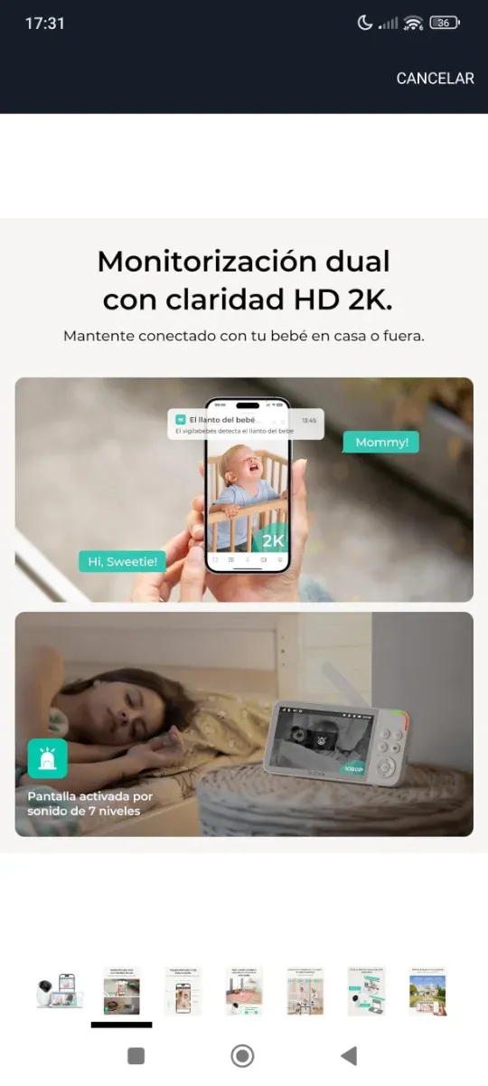 Vigilabebés Dr. Care 2K Dual Monitor