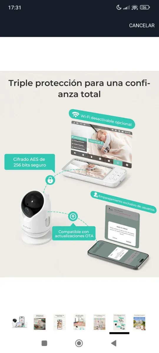 Vigilabebés Dr. Care 2K Dual Monitor