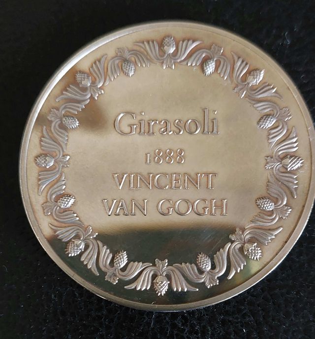Medaglia d'argento 925, Girasoli Van Gogh 1888