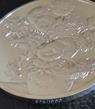 Medaglia d'argento 925, Girasoli Van Gogh 1888