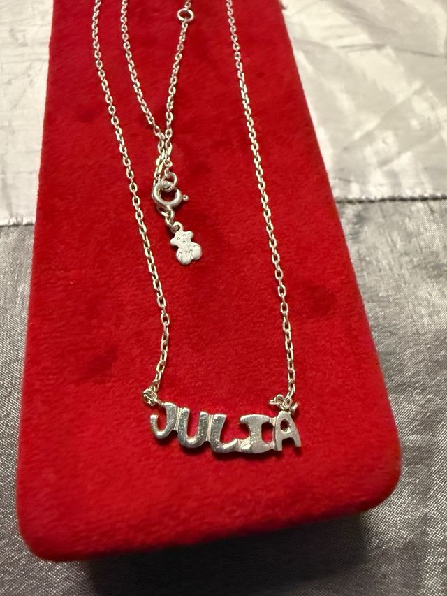 Gargantilla Tous Plata Nombre JULIA