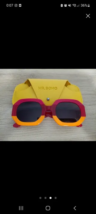 Gafas de sol MR.BOHO naranjas y rojas