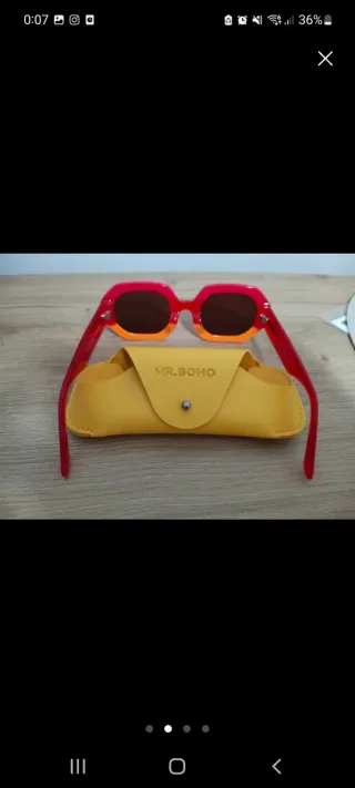 Gafas de sol MR.BOHO naranjas y rojas