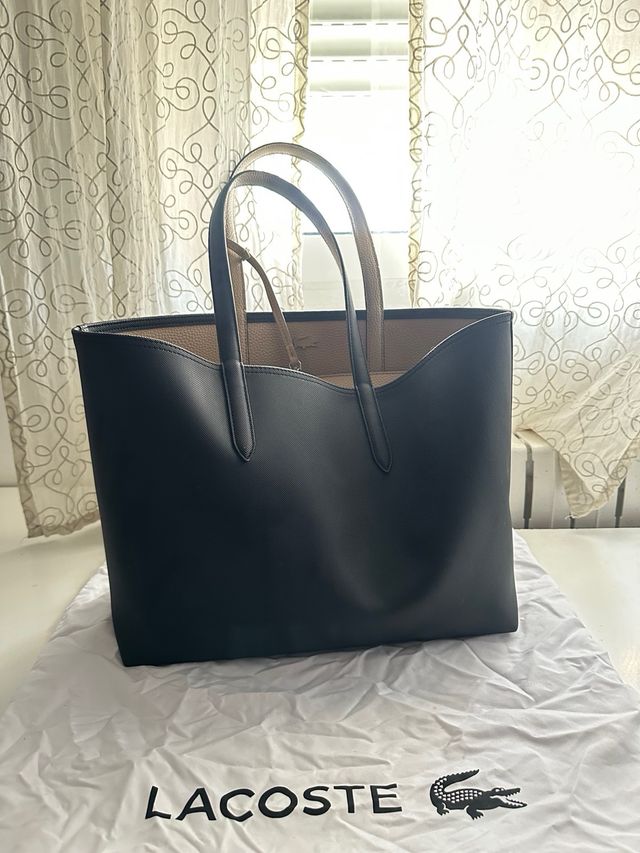 Bolso Tote Lacoste Negro 