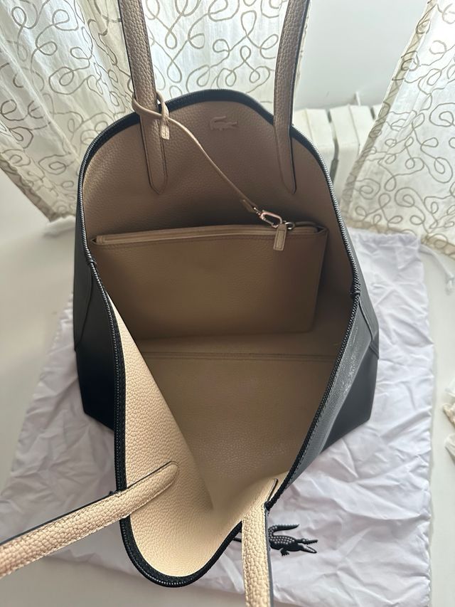 Bolso Tote Lacoste Negro 