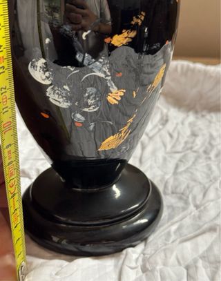 Vaso Vintage Nero Vetro