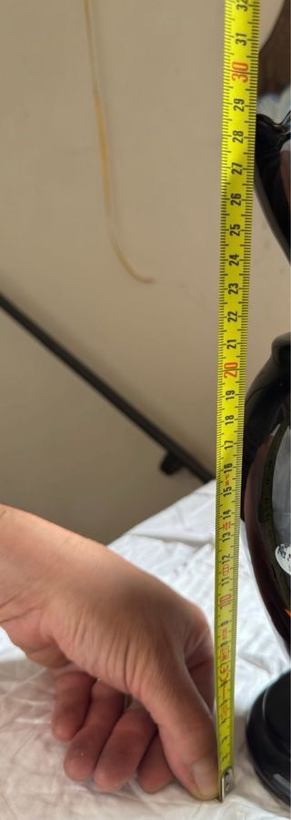 Vaso Vintage Nero Vetro