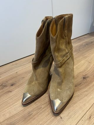 Botas Isabel Marant ante marrón