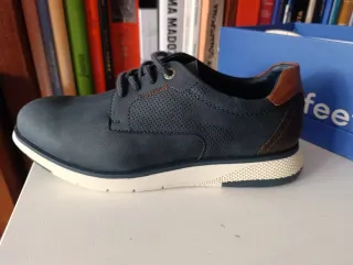 Zapatos azul marino y marrón T41 a estrenar