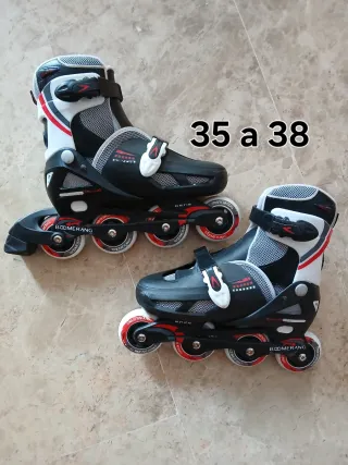 Patines en línea Talla 35-38 + Protecciones