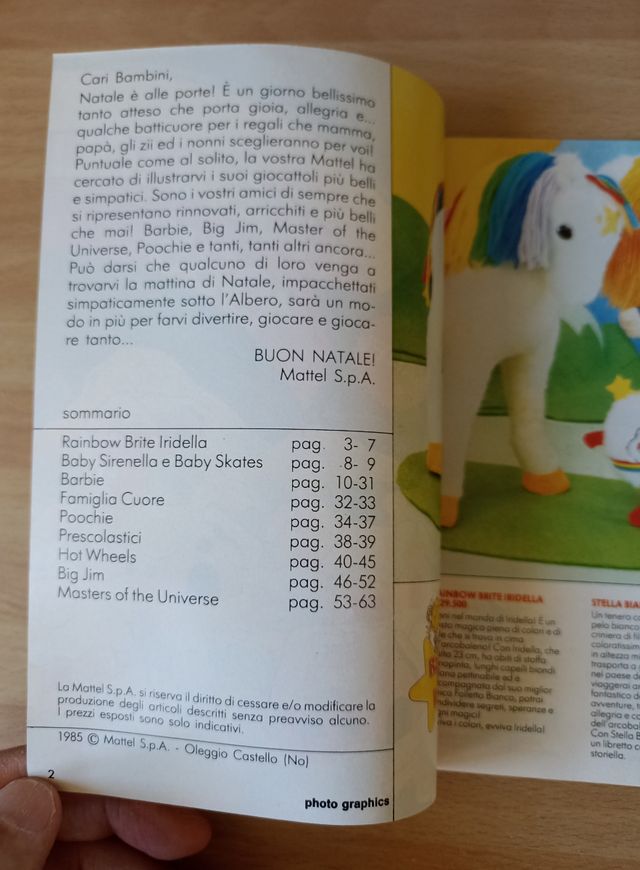 Catalogo giocattoli Mattel 1985+ Topolino 1566