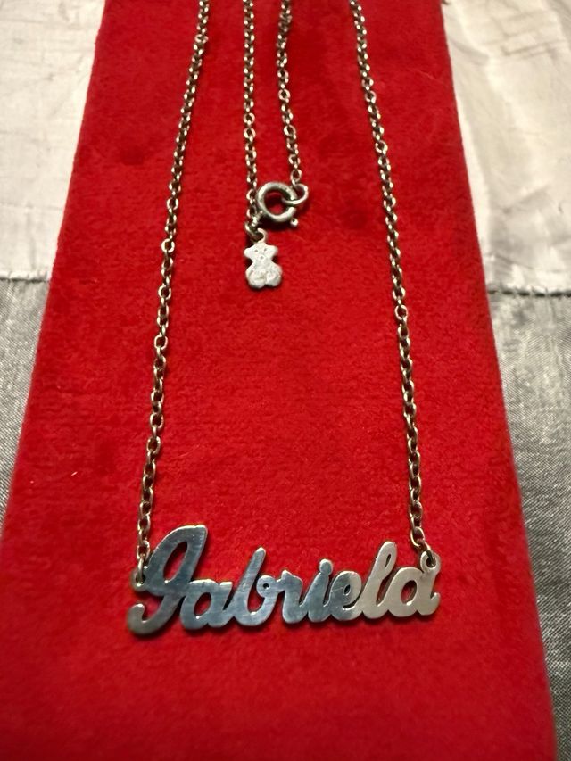 Gargantilla Tous Plata Nombre Gabriela