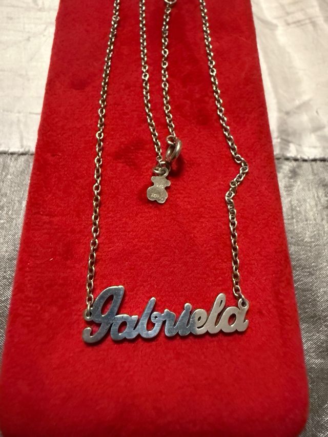 Gargantilla Tous Plata Nombre Gabriela