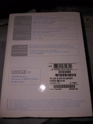 LaCie d2 Safe 1TB Hard Disk