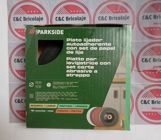 Plato lijador Parkside 115mm -y 12 lijas nuevo
