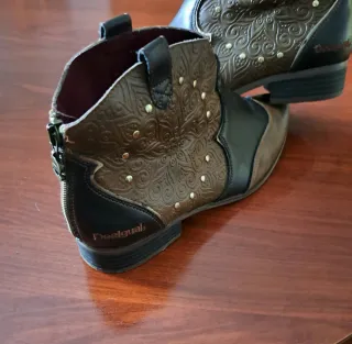 Botines Desigual Mujer Marrón y Negro