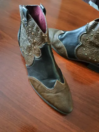 Botines Desigual Mujer Marrón y Negro