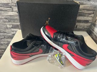 Jordan Air 1 Low Negro Rojo