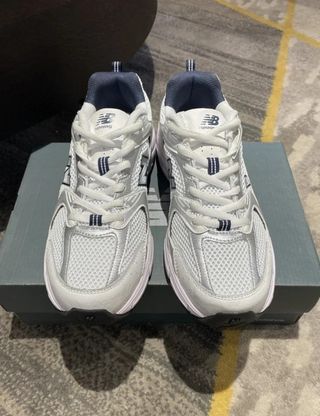 New Bàlance 530 White Silver Navy size 44