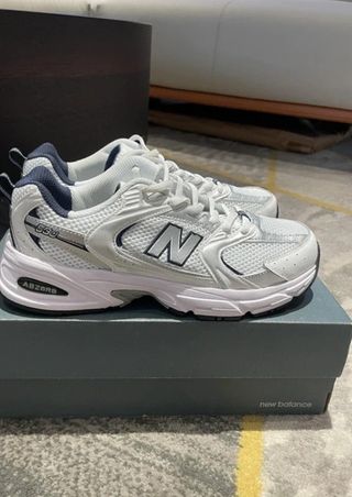New Bàlance 530 White Silver Navy size 44