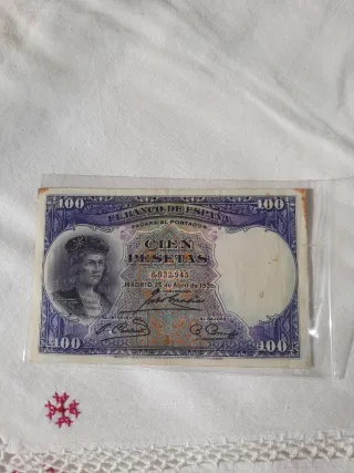 Billete 100 Pesetas Banco de España 1936