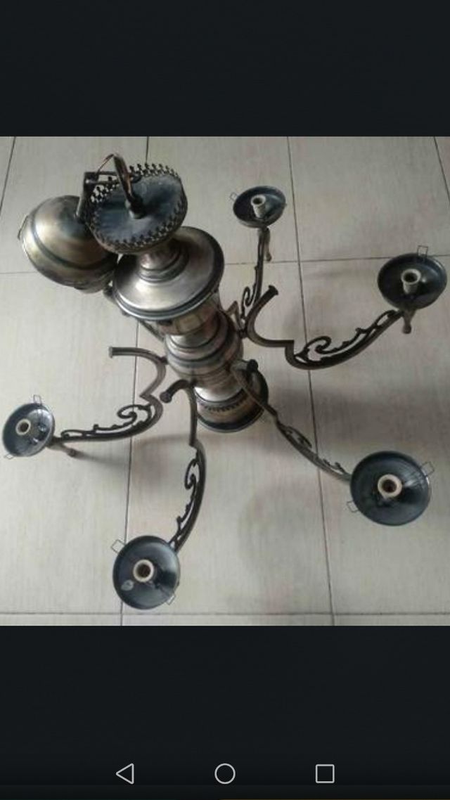 Lámpara Techo Vintage Salón 65cm Diámetro