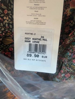Vestido NAF NAF estampado 