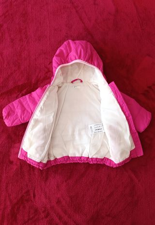 Abrigo niña rosa