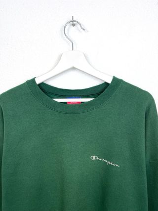 Sudadera Champion Retro Oversize Verde Y2K