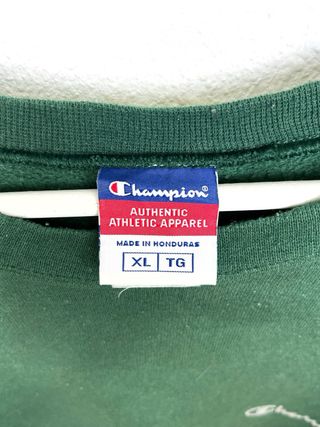 Sudadera Champion Retro Oversize Verde Y2K