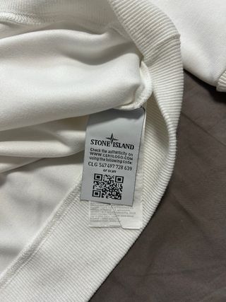 Sudadera Stone Island Blanca