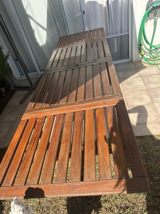 Mesa de madera Ikea exterior extensible