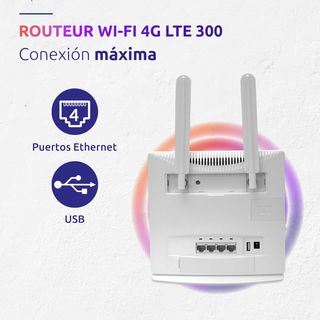 Router WiFi STRONG 4G LTE 300 - 4 Puertos