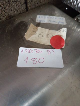 Mesa de acero inoxidable con balda108 658746091