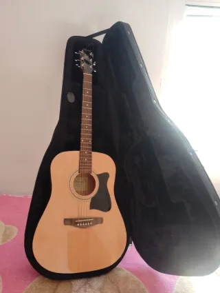 Guitarra flamenca con funda
