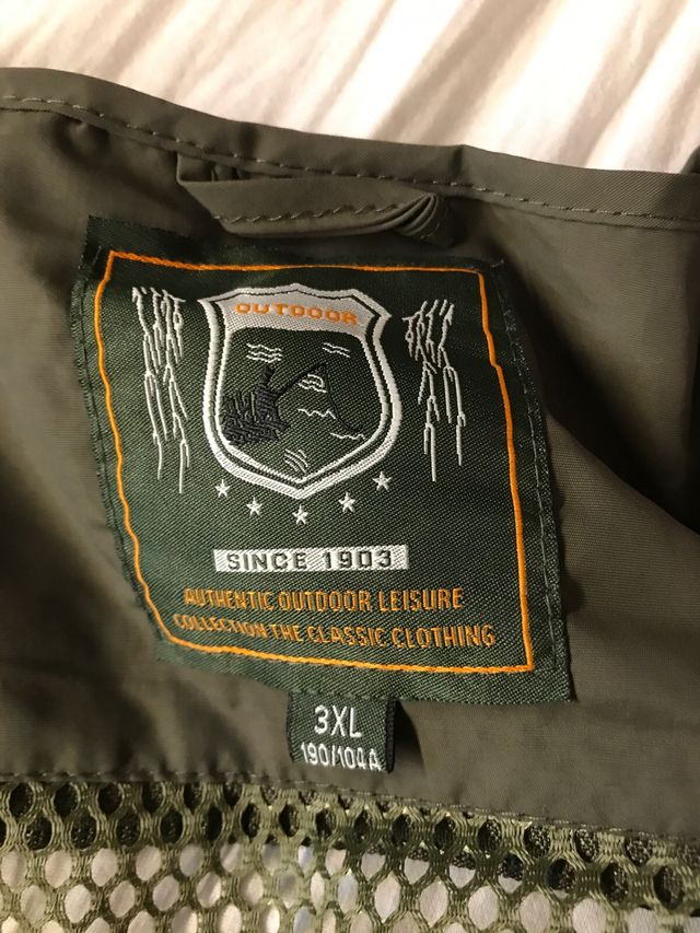 Chaleco de pesca talla XL