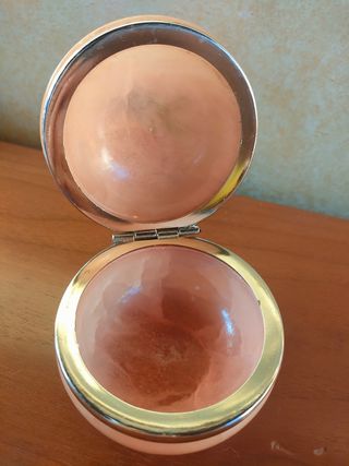 Portagioie vintage in alabastro dipinto