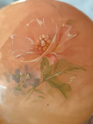 Portagioie vintage in alabastro dipinto